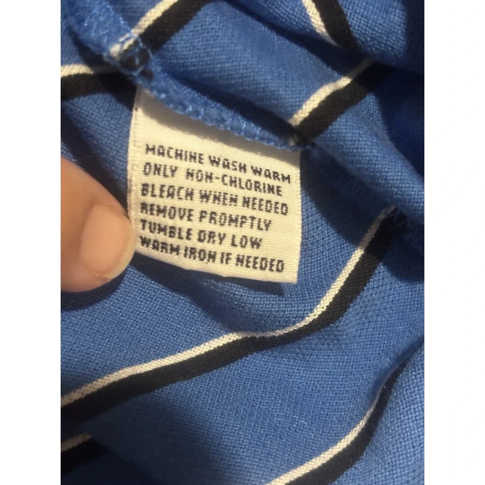 Ralph Lauren Polo Men's Med‎ Shoal Creek Golf Shirt Blue Striped Short Sleeve